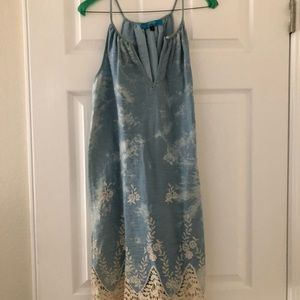 Jean and lace sun dress